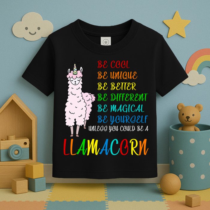 If You Can be Anything Be A Llamacorn Toddler T-Shirt