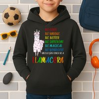 If You Can be Anything Be A Llamacorn Kids Hoodie