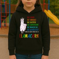 If You Can be Anything Be A Llamacorn Kids Hoodie