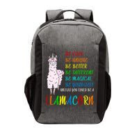 If You Can be Anything Be A Llamacorn Vector Backpack