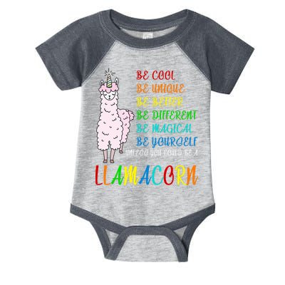 If You Can be Anything Be A Llamacorn Infant Baby Jersey Bodysuit