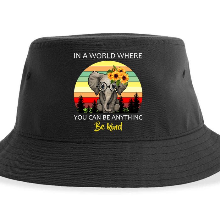 If You Can Be Anything Be Kind In This World Sustainable Bucket Hat
