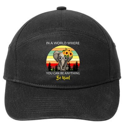 If You Can Be Anything Be Kind In This World 7-Panel Snapback Hat