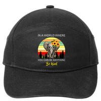If You Can Be Anything Be Kind In This World 7-Panel Snapback Hat
