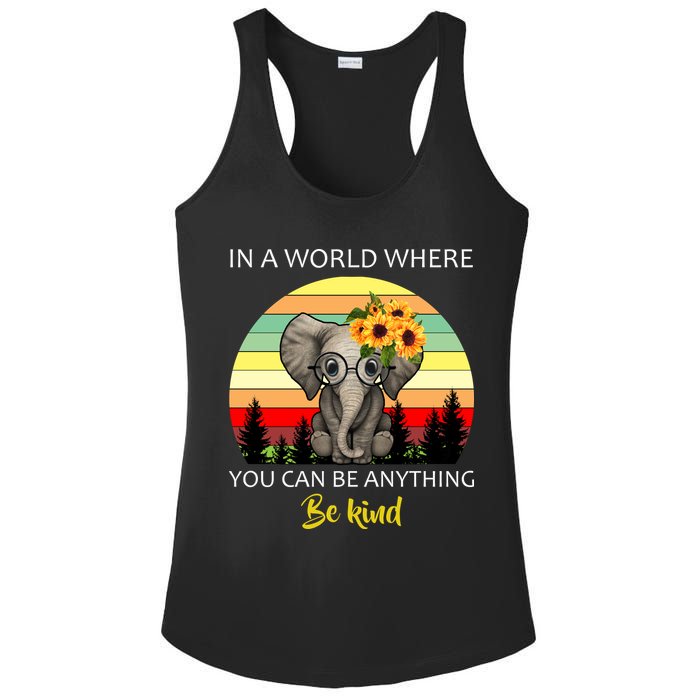 If You Can Be Anything Be Kind In This World Ladies PosiCharge Competitor Racerback Tank
