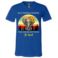 If You Can Be Anything Be Kind In This World V-Neck T-Shirt