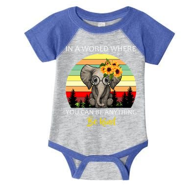 If You Can Be Anything Be Kind In This World Infant Baby Jersey Bodysuit