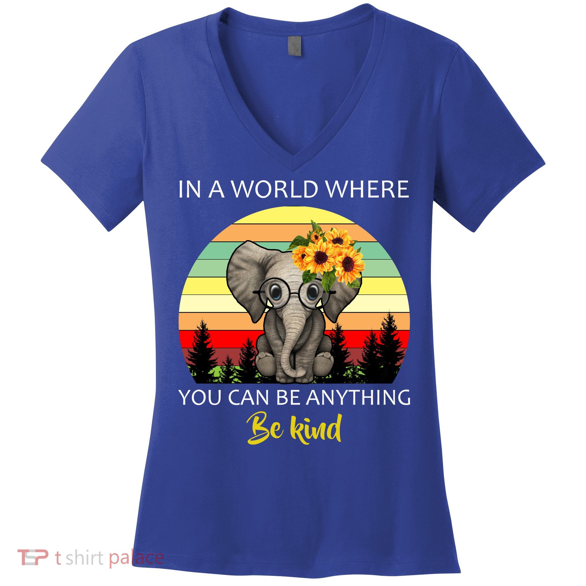 If You Can Be Anything Be Kind In This World Women's V-Neck T-Shirt