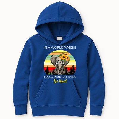If You Can Be Anything Be Kind In This World Kids Hoodie