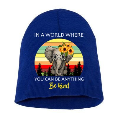 If You Can Be Anything Be Kind In This World Short Acrylic Beanie