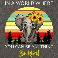 If You Can Be Anything Be Kind In This World Cotton Canvas Backpack