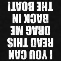 If You Can Read This Drag Me Back In The Boat Ladies PosiCharge Tri-Blend Wicking Tank