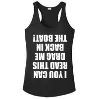 If You Can Read This Drag Me Back In The Boat Ladies PosiCharge Competitor Racerback Tank