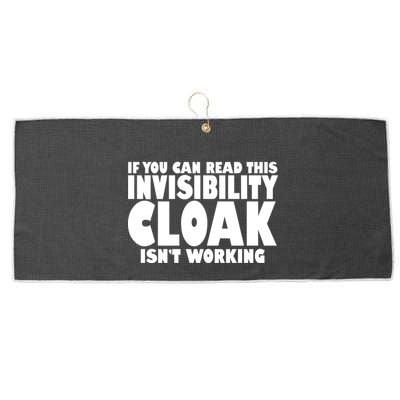 If You Can Read This Invisibility Cloak Isn't Working Large Microfiber Waffle Golf Towel