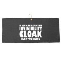 If You Can Read This Invisibility Cloak Isn't Working Large Microfiber Waffle Golf Towel