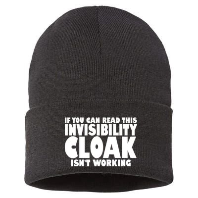 If You Can Read This Invisibility Cloak Isn't Working Sustainable Knit Beanie