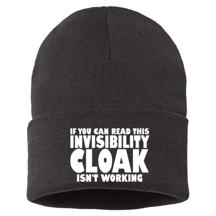 If You Can Read This Invisibility Cloak Isn't Working Sustainable Knit Beanie