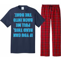 If You Can Read This Pull Me Back Into The Boat Pajama Set