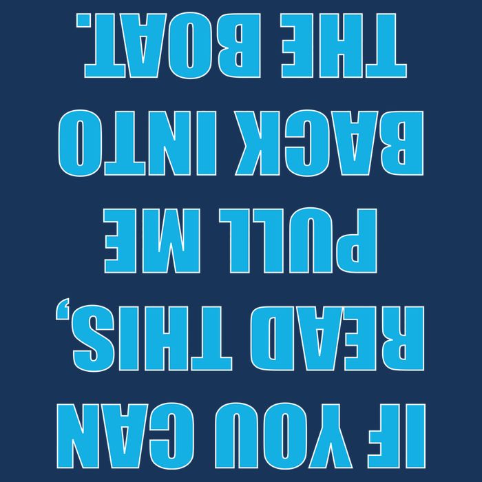If You Can Read This Pull Me Back Into The Boat 16 in Basic Backpack