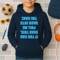If You Can Read This Pull Me Back Into The Boat Kids Hoodie
