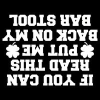 If You Can Read This Put Me Back On My Bar Stool St Patrick's Day 7-Panel Snapback Hat