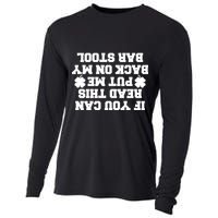 If You Can Read This Put Me Back On My Bar Stool St Patrick's Day Cooling Performance Long Sleeve Crew