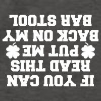If You Can Read This Put Me Back On My Bar Stool St Patrick's Day Vector Backpack