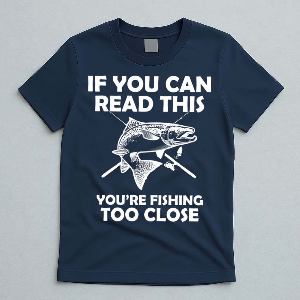 If You Can Read This Your Fishing Too Close T-Shirt