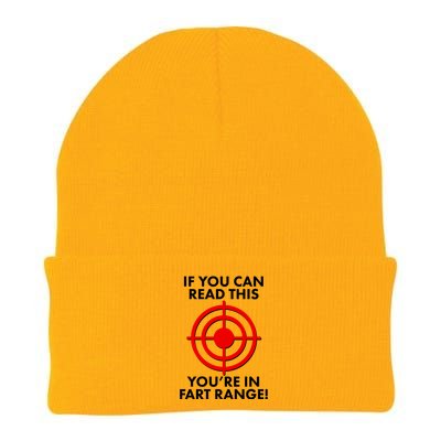 If You Can Read This You're In Fart Range Knit Cap Winter Beanie