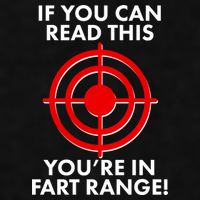 If You Can Read This You're In Fart Range Ladies PosiCharge Tri-Blend Wicking Tank