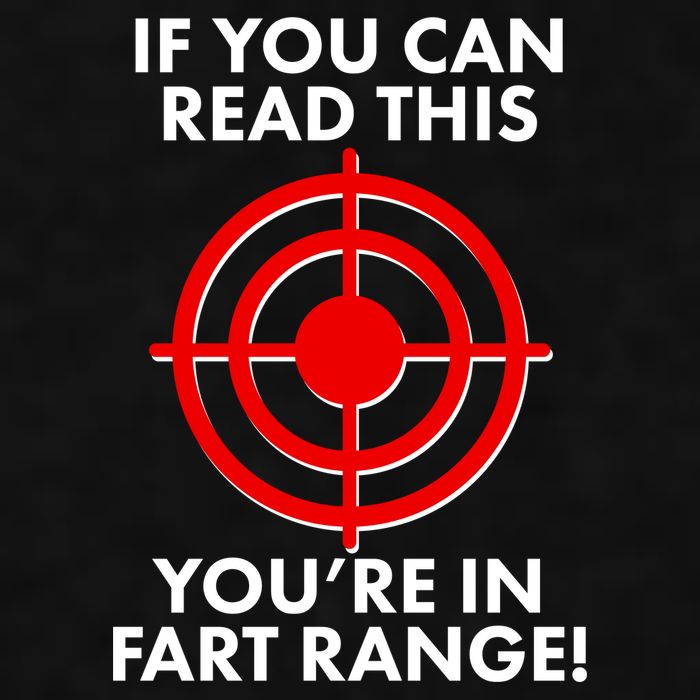 If You Can Read This You're In Fart Range Ladies PosiCharge Tri-Blend Wicking Tank