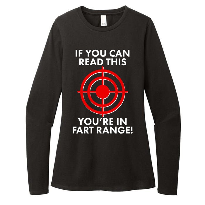 If You Can Read This You're In Fart Range Womens CVC Long Sleeve Shirt