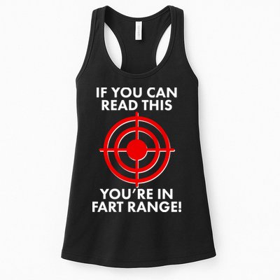 If You Can Read This You're In Fart Range Womens Tank Top