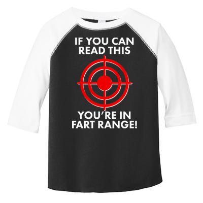 If You Can Read This You're In Fart Range Toddler Fine Jersey T-Shirt