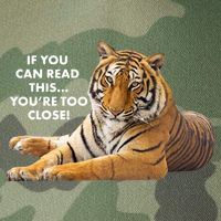 If You Can Read This You're Too Close Funny Tiger Legacy Tie Dye Trucker Hat