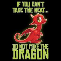 If You Can't Take The Heat, Do Not Poke The Dragon Baby Bodysuit