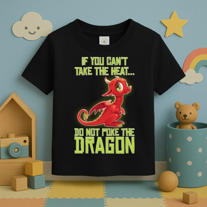If You Can't Take The Heat, Do Not Poke The Dragon Toddler T-Shirt