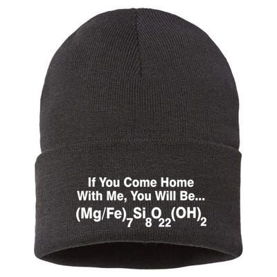 If You Come Home With Me You Will Be Cummingtonite Sustainable Knit Beanie