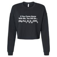 If You Come Home With Me You Will Be Cummingtonite Cropped Pullover Crew