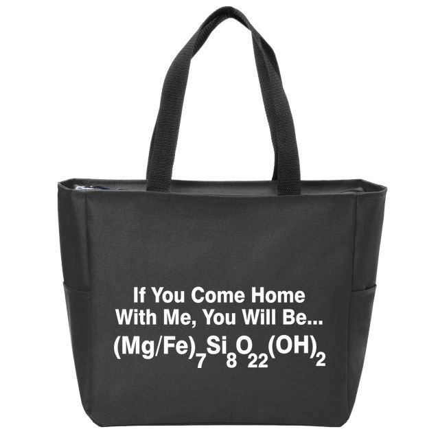 If You Come Home With Me You Will Be Cummingtonite Zip Tote Bag