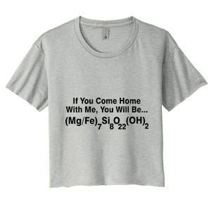 If You Come Home With Me You Will Be Cummingtonite Women's Crop Top Tee