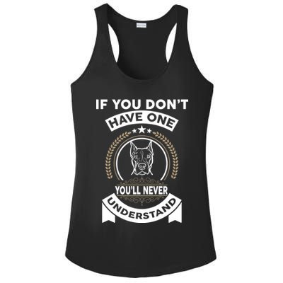 If You Don't Have A Pitbull You'll Never Understand Ladies PosiCharge Competitor Racerback Tank