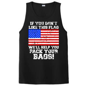 If You Don't Like this Flag Pack Your Bags USA PosiCharge Competitor Tank