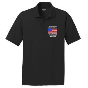 If You Don't Like this Flag Pack Your Bags USA PosiCharge RacerMesh Polo