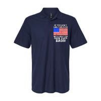 If You Don't Like this Flag Pack Your Bags USA Softstyle Adult Sport Polo