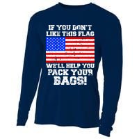If You Don't Like this Flag Pack Your Bags USA Cooling Performance Long Sleeve Crew