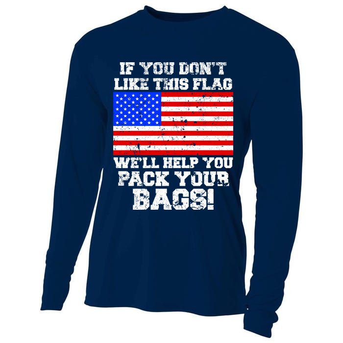 If You Don't Like this Flag Pack Your Bags USA Cooling Performance Long Sleeve Crew