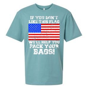 If You Don't Like this Flag Pack Your Bags USA Sueded Cloud Jersey T-Shirt