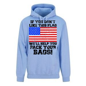 If You Don't Like this Flag Pack Your Bags USA Unisex Surf Hoodie