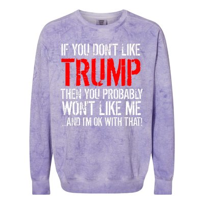 If you don't like Trump Funny Colorblast Crewneck Sweatshirt